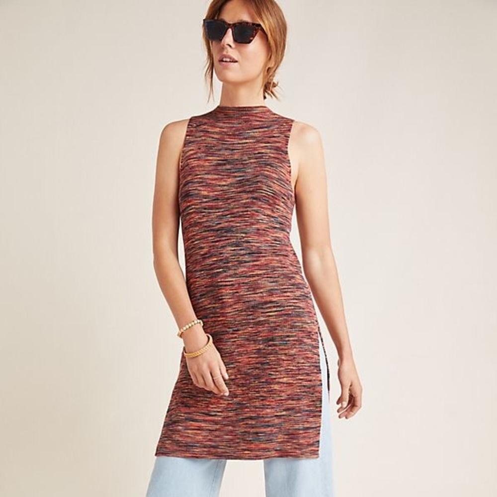 Anthropologie Sleeveless Knit Tunic